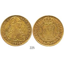 Mexico City, Mexico, bust 8 escudos, Charles IV, 1796FM.