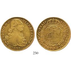 Mexico City, Mexico, bust 8 escudos, Charles IV, 1803FT.