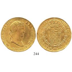 Mexico City, Mexico, bust 8 escudos, Ferdinand VII, 1821JJ.