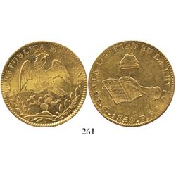 Guanajuato, Mexico, 8 escudos, 1858PF.