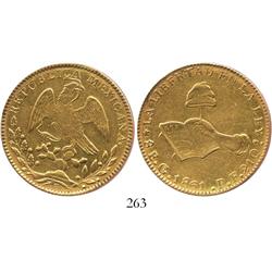 Guanajuato, Mexico, 8 escudos, 1861PF.