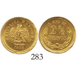 Zacatecas, Mexico, 2-1/2 pesos, 1875/3A, low mintage.