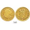 Image 1 : Madrid, Spain, bust 2 escudos, Philip V, 1733JF, rare.