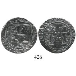 Mexico City, Mexico, 2 reales, Charles-Joanna, "Early Series," oMo to left, oPo to right.