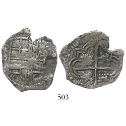 Potosi, Bolivia, cob 4 reales, 161(7)M, Grade 1.