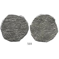 Cartagena, Colombia, cob 8 reales, (162)2A, Grade 2, rare.