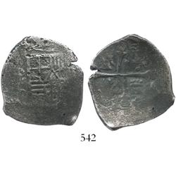 Mexico City, Mexico, cob 4 reales, Philip IV, assayer D.