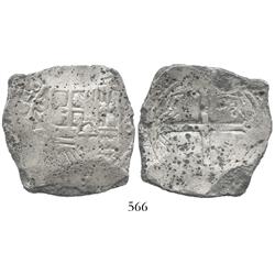 Mexico City, Mexico, cob 8 reales, 1646(P), clear date, very rare.