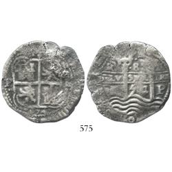 Potosi, Bolivia, cob 8 reales, 1654E.