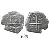 Image 1 : Lima, Peru, cob 1 real, (1659V), "Star of Lima" type, scarce.
