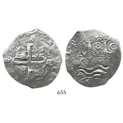 Potosi, Bolivia, cob 8 reales, 1679C.
