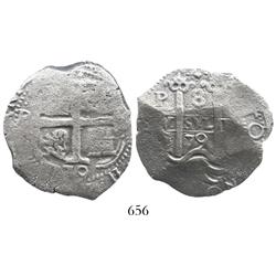 Potosi, Bolivia, cob 8 reales, 1679C.