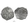 Image 1 : Potosi, Bolivia, cob 8 reales, 1679V.