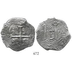 Potosi, Bolivia, cob 8 reales, 1679V.