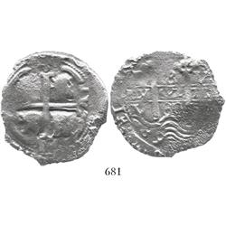 Potosi, Bolivia, cob 8 reales, 1680V.
