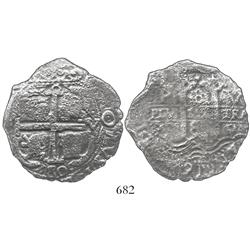 Potosi, Bolivia, cob 8 reales, 1680V.