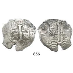 Potosi, Bolivia, cob 4 reales, 1678(E).