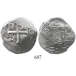 Potosi, Bolivia, cob 4 reales, 1679C.