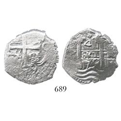 Potosi, Bolivia, cob 4 reales, 1679C.