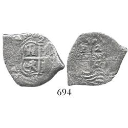 Potosi, Bolivia, cob 2 reales, 1660E.