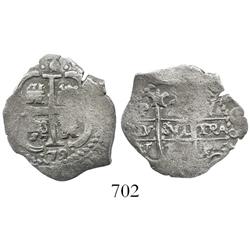 Potosi, Bolivia, cob 2 reales, 1679V.