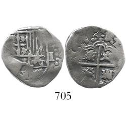 Potosi, Bolivia, cob 1 real, (16)46, assayer not visible, rare.