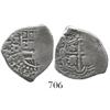 Image 1 : Potosi, Bolivia, cob 1 real, Philip IV, assayer O, scarce.
