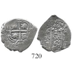 Potosi, Bolivia, cob 1 real, 1664E.