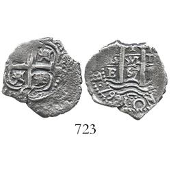 Potosi, Bolivia, cob 1 real, 1667E.