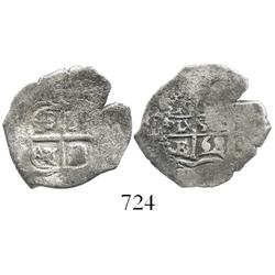 Potosi, Bolivia, cob 1 real, 1668E.