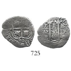 Potosi, Bolivia, cob 1 real, 1668E.