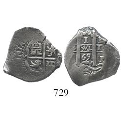 Potosi, Bolivia, cob 1 real, 1669E.