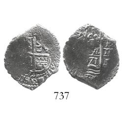 Potosi, Bolivia, cob 1 real, 1671E.