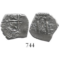 Potosi, Bolivia, cob 1 real, 1674E.