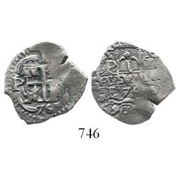 Potosi, Bolivia, cob 1 real, 1676E.
