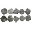 Image 1 : Lot of 5 Potosi, Bolivia, pillars-and-waves cob 1R, Philip IV and/or Charles II, all dated (1650s-16