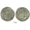 Image 1 : Toulouse, France, half testoon, Charles IX (1560-74), dated 1563 in Roman numerals, mintmark M below