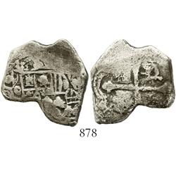 Mexico City, Mexico, cob 4 reales, (1)712(J), odd shape, rare.