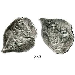 Mexico City, Mexico, cob 4 reales, 1715J, rare.