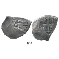 Mexico City, Mexico, cob 4 reales, (1)715(J), rare.