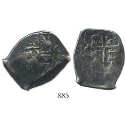 Mexico City, Mexico, cob 4 reales, Philip V, assayer not visible.