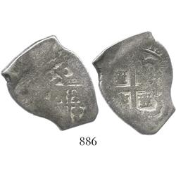 Mexico City, Mexico, cob 4 reales, Philip V, assayer not visible.
