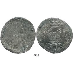 Flanders, Spanish Netherlands, portrait ducatoon, Philip IV, 1635, rare.