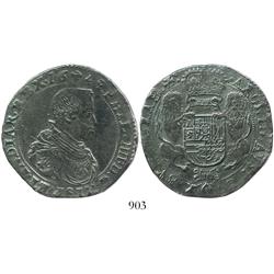 Brabant, Spanish Netherlands (Brussels mint), portrait ducatoon, Philip IV, 1649.