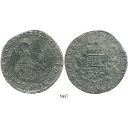 Tournai, Spanish Netherlands, portrait ducatoon, Philip IV, 1665, rare.