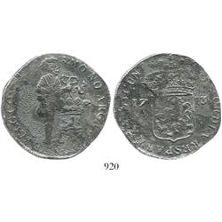 Zeeland, United Netherlands, silver ducat, 1713, rare as from this wreck.
