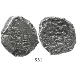 Mexico City, Mexico, cob 8 reales, 1733F, scarce.