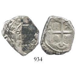 Mexico City, Mexico, cob 4 reales, 1731F.