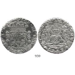 Mexico City, Mexico, pillar 8 reales, Philip V, 1732F, very rare first date of issue.