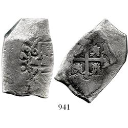 Mexico City, Mexico, cob 8 reales, 1731/0F.
